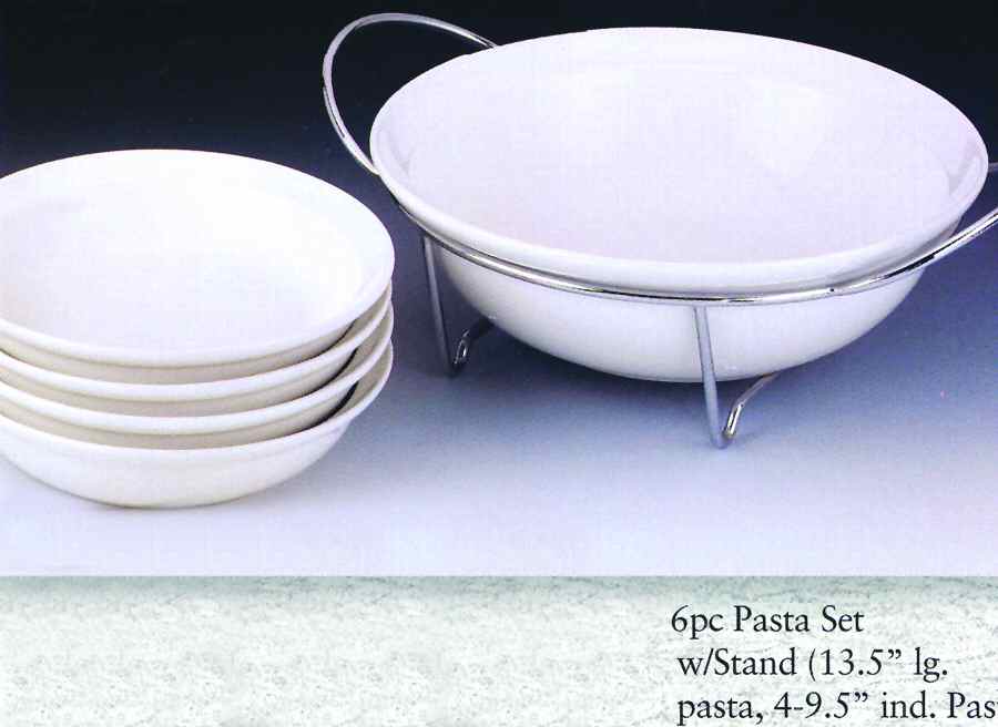 Park Avenue (5 Piece) Pasta Set (1 Large Bowl & 4 Indvl Bowls) by Certified International-1