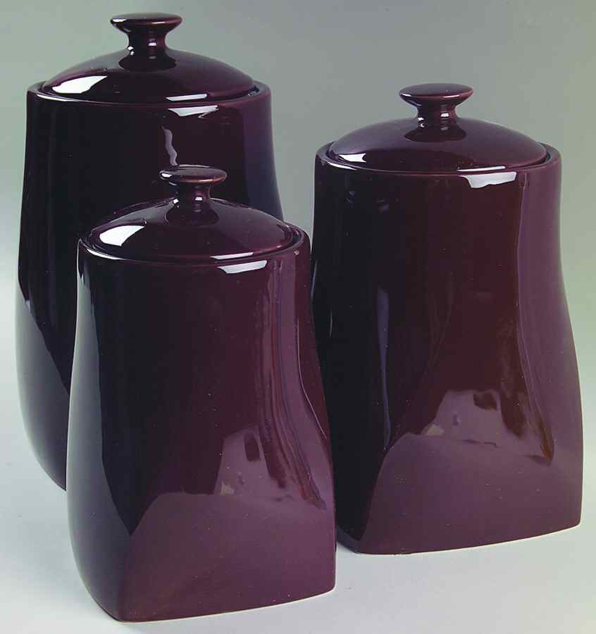 Colorworks Chocolate (Brown) (3 Piece) Canister Set (Box Set) by Certified International-1