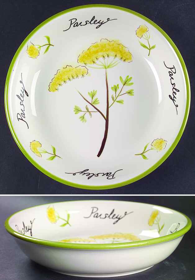 Herbs 9" Individual Pasta Bowl by Certified International-1