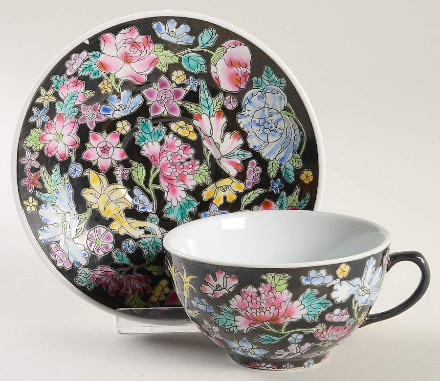 CX285 Footed Cup & Saucer Set by China (Made in China)-1