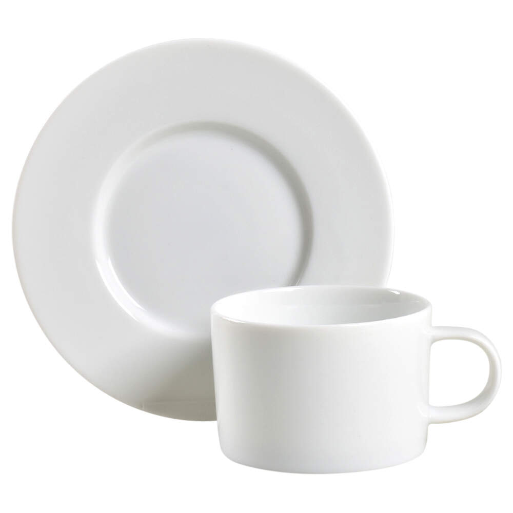 Maison Flat Cup & Saucer Set by Crate & Barrel-1