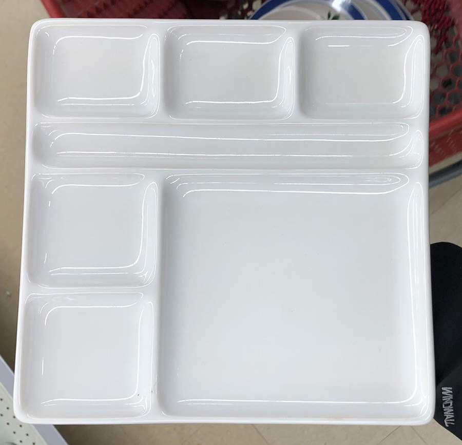 Palazzo Fondue Plate by Crate & Barrel-1