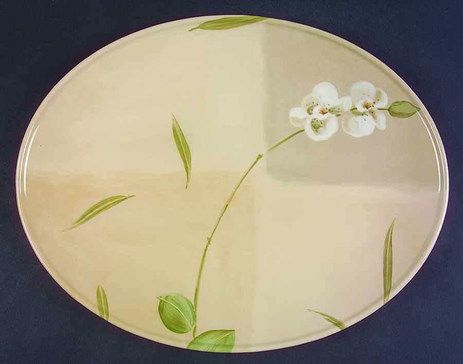 Orchid 14" Oval Serving Platter by Crate & Barrel-1