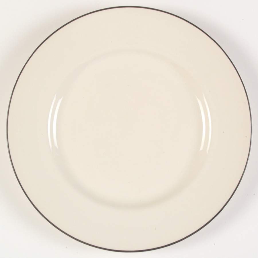 Classique Black Line Dinner Plate by Crate & Barrel-1
