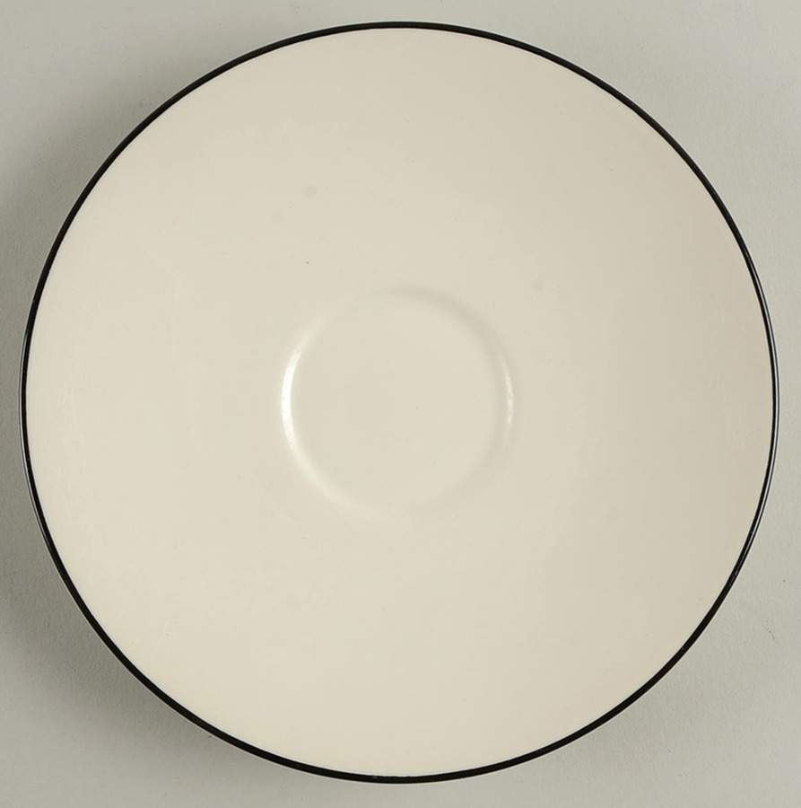 Classique Black Line Saucer by Crate & Barrel-1