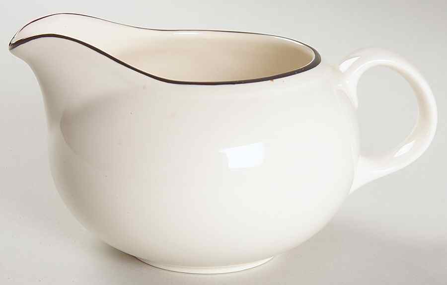 Classique Black Line Creamer by Crate & Barrel-1
