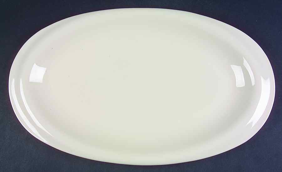 Gallery Parchment 17" Oval Serving Platter by Crate & Barrel-1