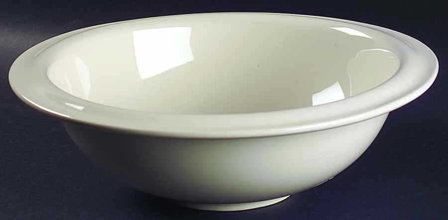 Gallery Parchment 11" Round Vegetable Bowl by Crate & Barrel-1