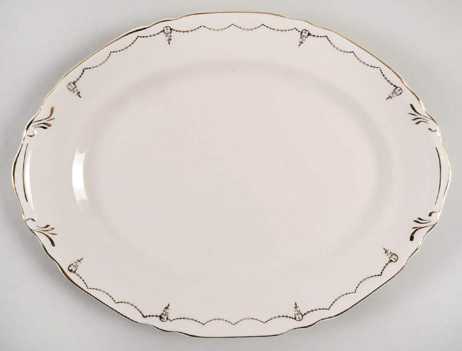 CRP146 11" Oval Serving Platter by Crown Potteries-1