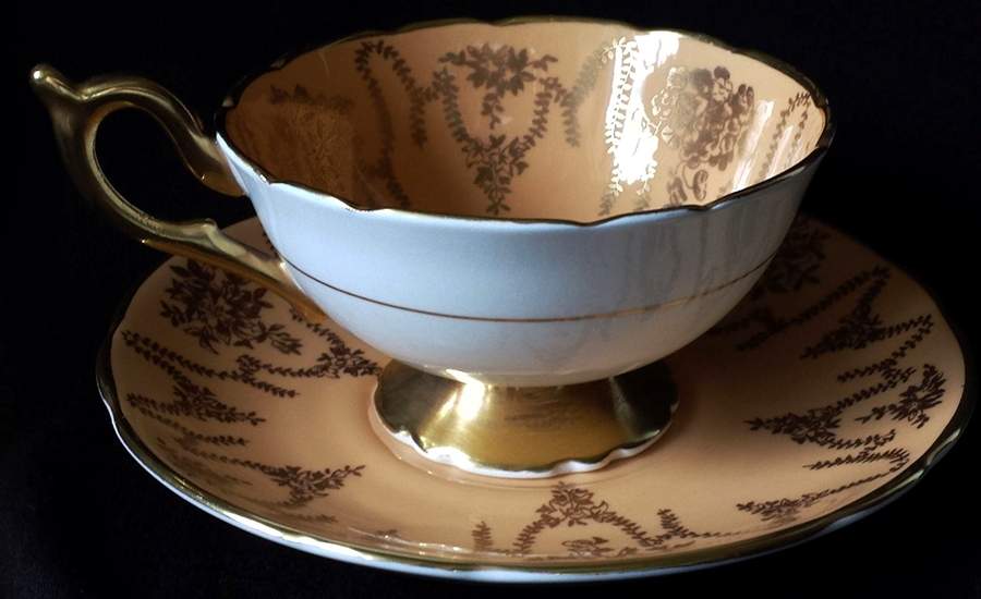 10130-F Footed Cup & Saucer Set by Coalport-1
