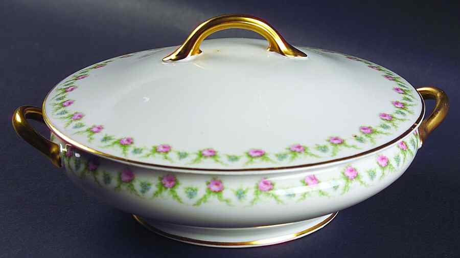 Schleiger 1348-1 Round Covered Vegetable by Charles Field Haviland-1