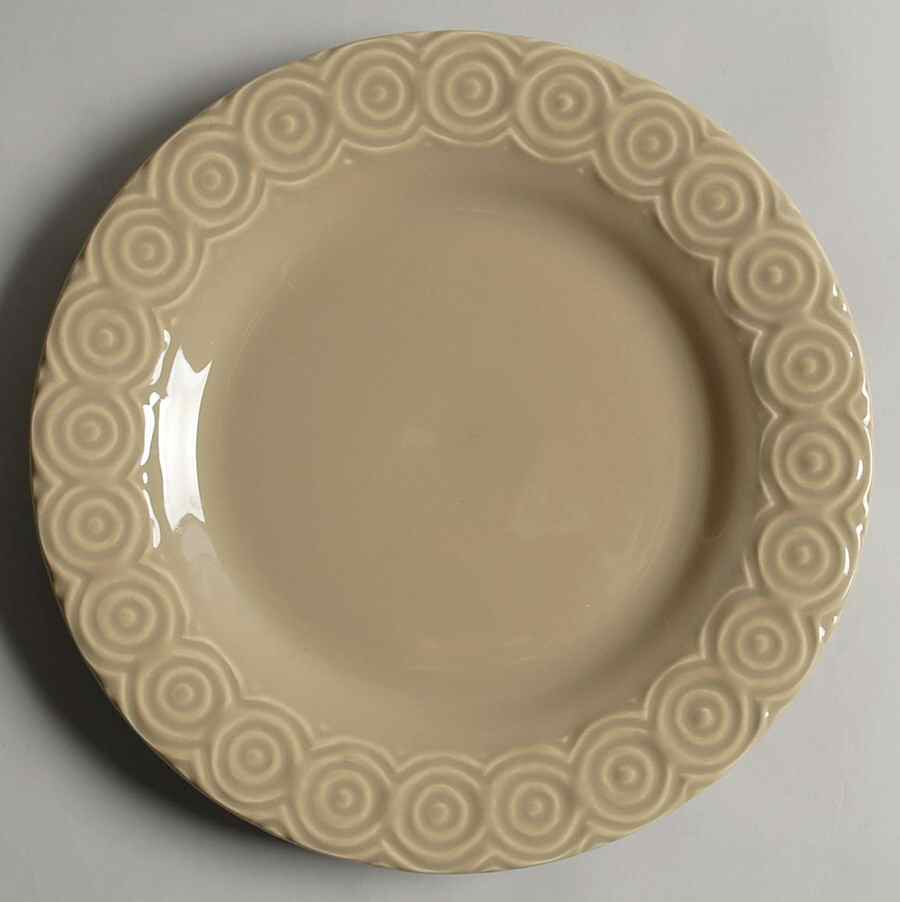 Sierra Khaki Dinner Plate by Crate & Barrel-1