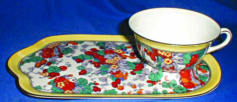 CRD184 Snack Plate & Cup Set by Crown Ducal-1