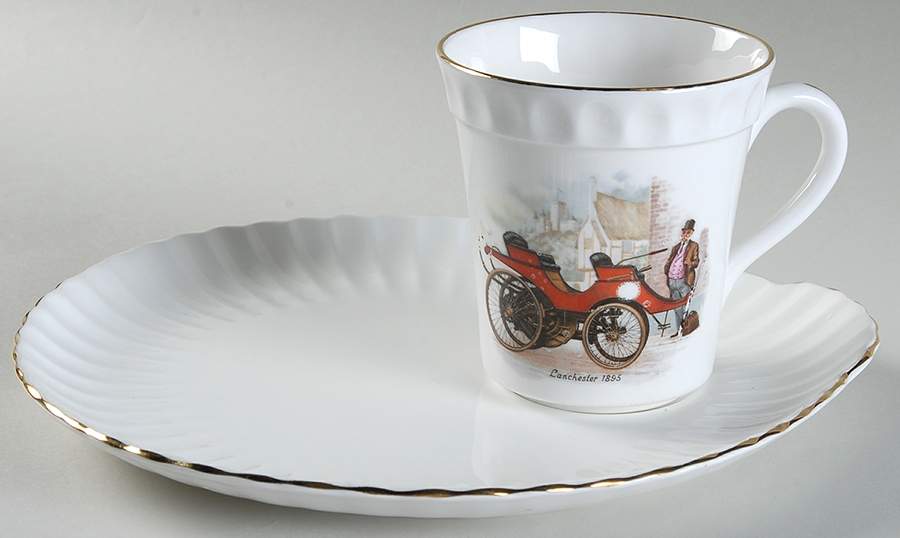 CRS132 Snack Plate & Cup Set by Crown Staffordshire-1
