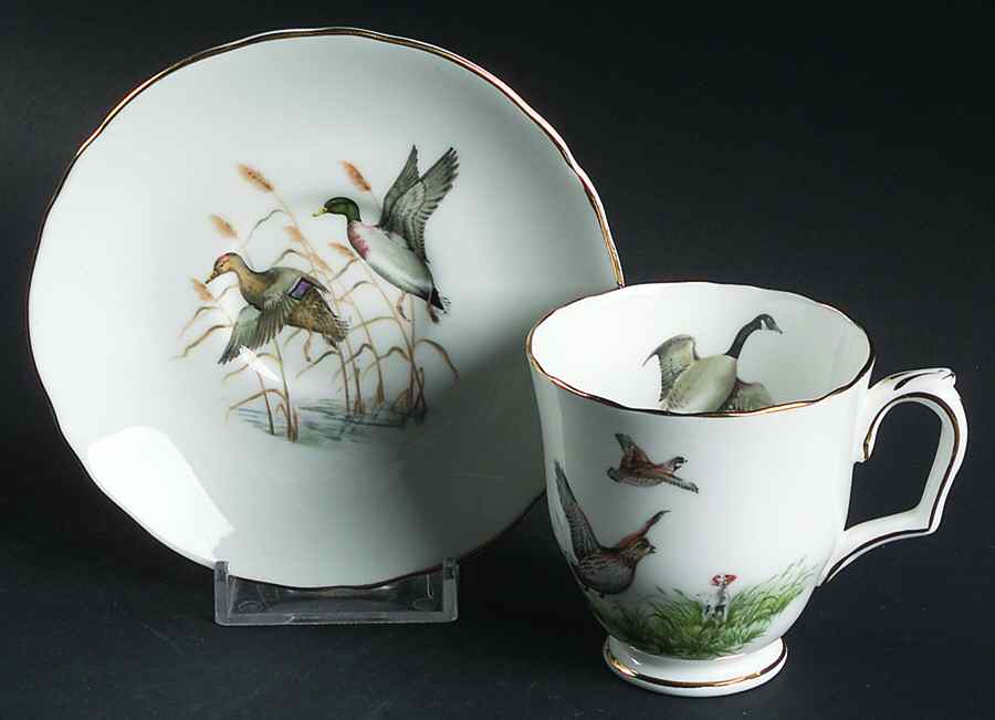 A16411 Footed Demitasse Cup & Saucer Set by Crown Staffordshire-1