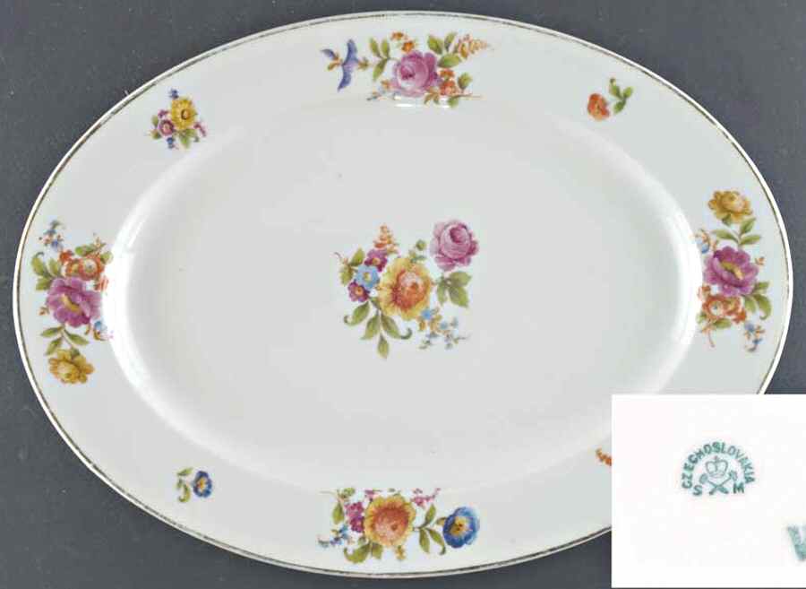 SOM8 14" Oval Serving Platter by Sommer & Matschak-1