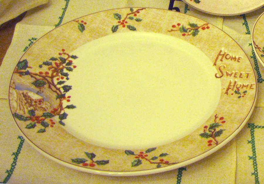 Home Sweet Home Dinner Plate by China (Made in China)-1