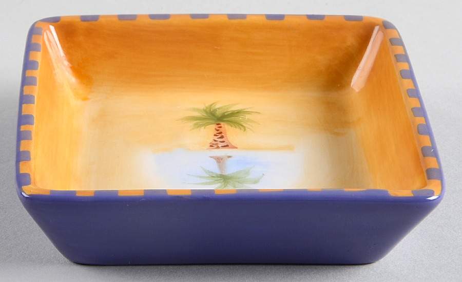 Mirage Palm Individual Dip Dish by Clay Art-1