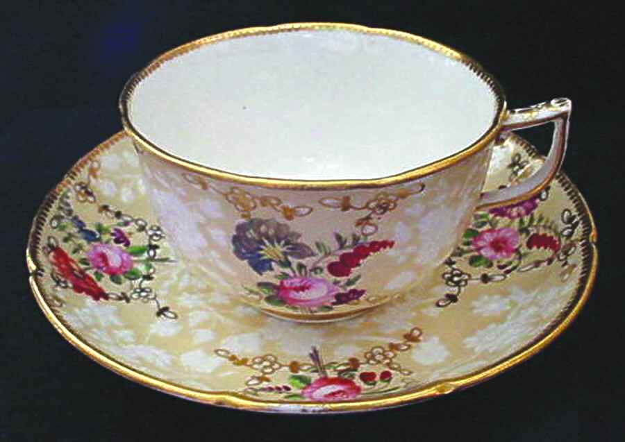COA129 Footed Cup & Saucer Set by Coalport-1