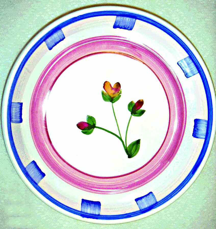 Rosebud Coupe Soup Bowl by Caleca-1