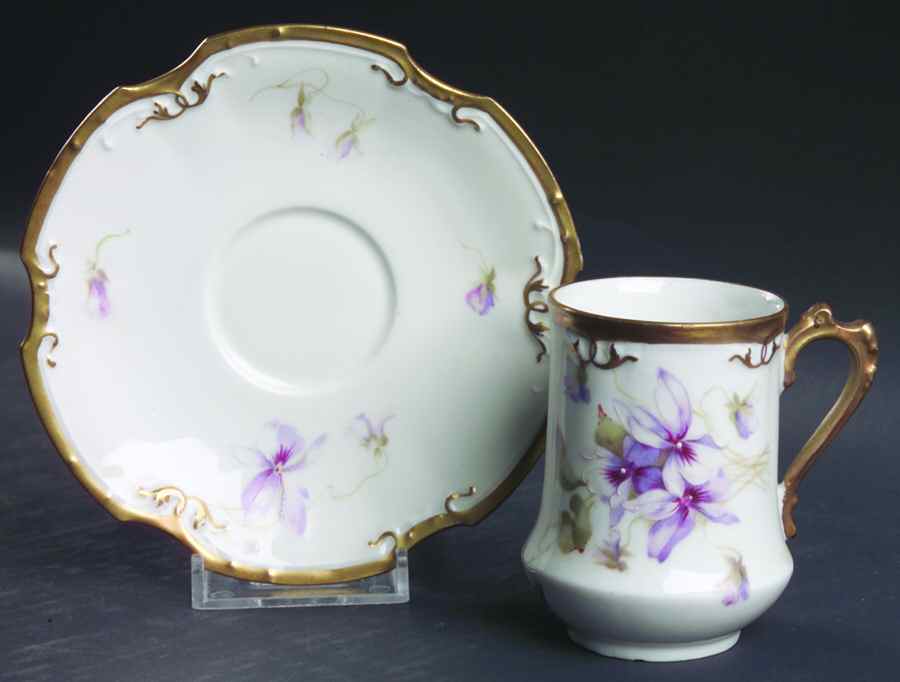 COF33 Flat Demitasse Cup & Saucer Set by Coiffe-1