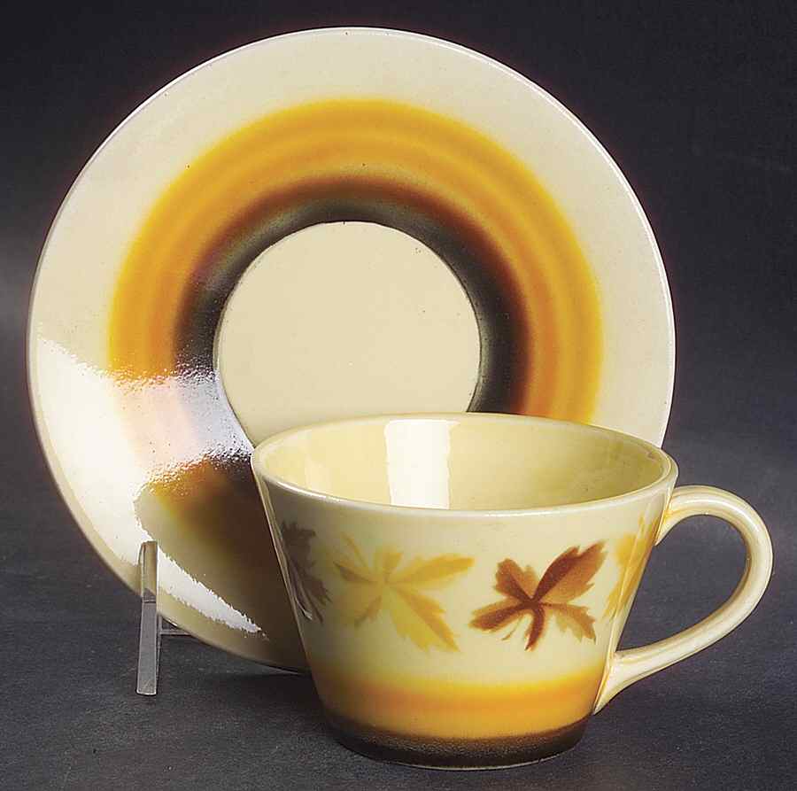 1354 Flat Cup & Saucer Set by Czechia-Czechoslovakia-1