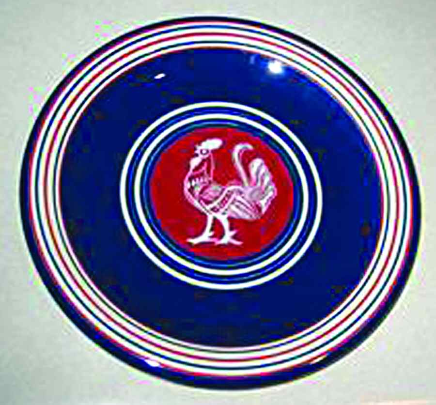 Americana Rooster Dinner Plate by Centrum-1