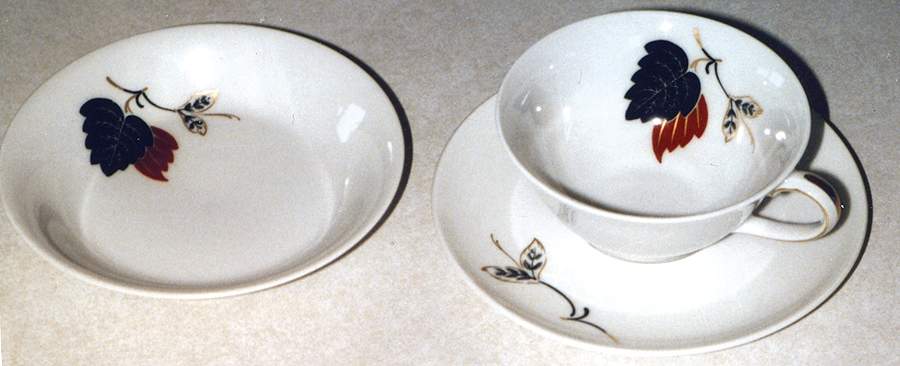 CHF1218 Footed Cup & Saucer Set by Charles Field Haviland-1