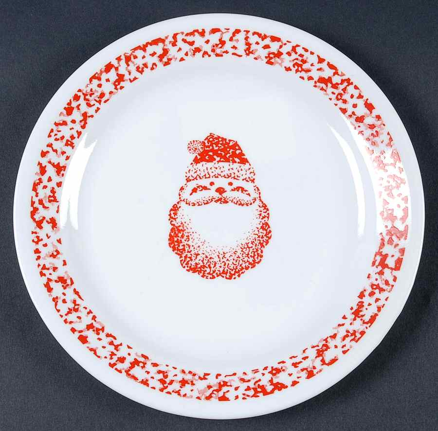 Sponge Santa (Corelle) Salad Plate by Corning Corelle-1