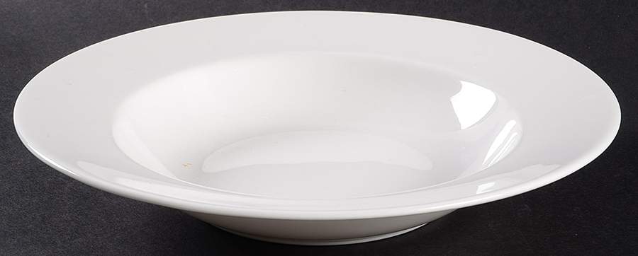Classic White Rim Soup Bowl by Churchill-1