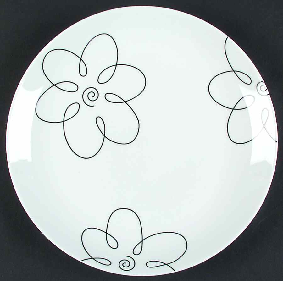 Daisy Doodle Dinner Plate by Crate & Barrel-1