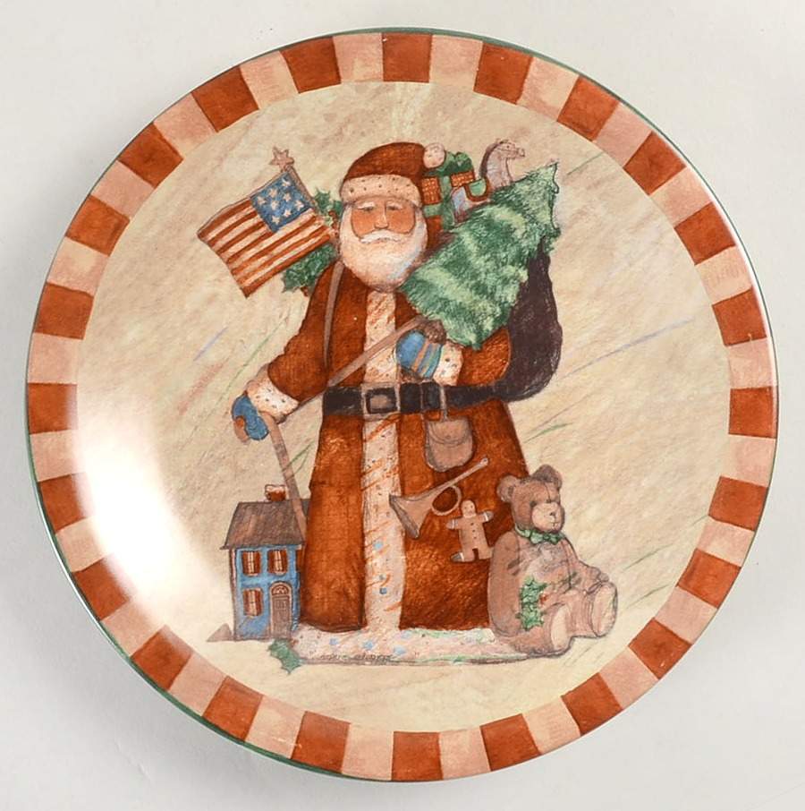 Country Santa Salad Plate by Certified International-1