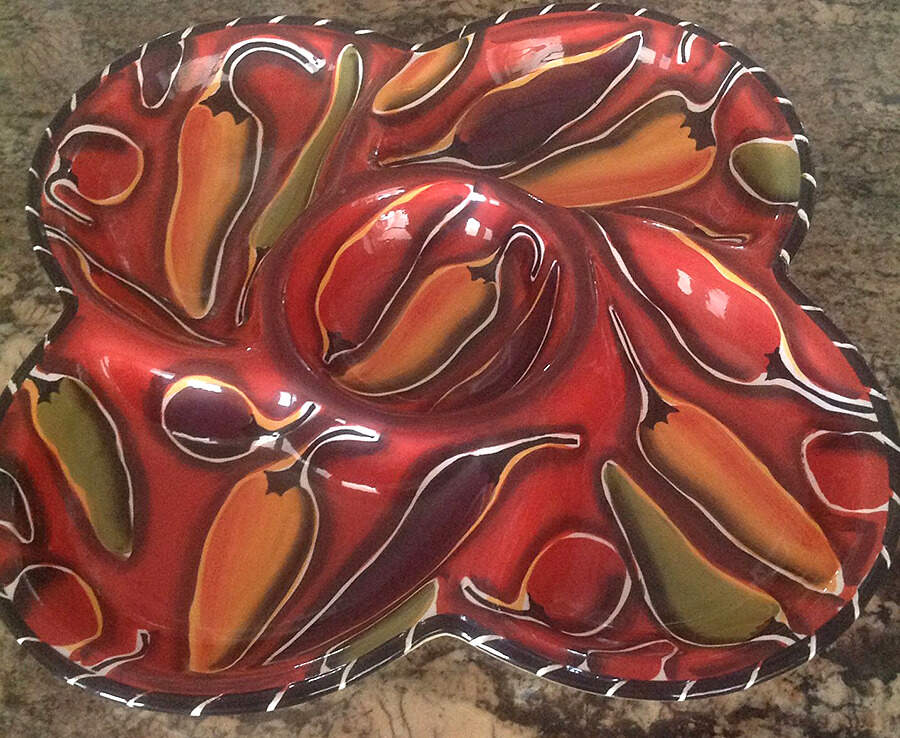 Cayenne Chip & Dip No Lid by Clay Art-1