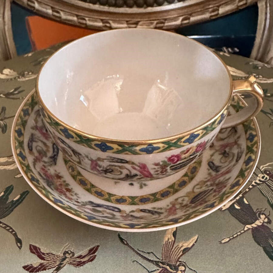 CHF1148 Flat Cup & Saucer Set by Charles Field Haviland-1