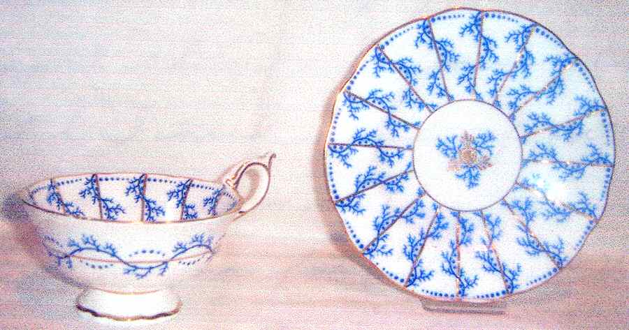5387-B Footed Cup & Saucer Set by Coalport-1