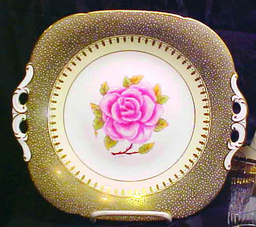 Romany Square Cake Plate by Coalport-1