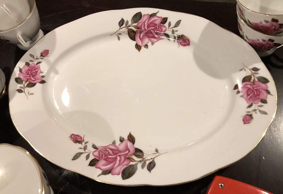 YSH9 14" Oval Serving Platter by Yong Sheng Porcelain-1