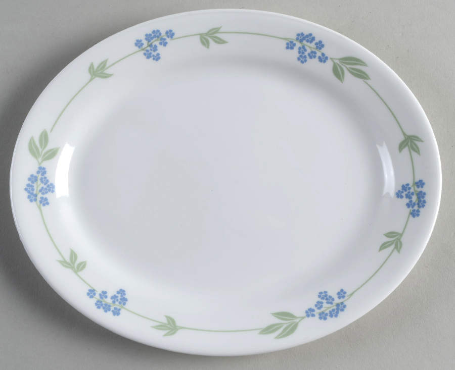 Secret Garden (Corelle) 9" Oval Serving Platter by Corning Corelle-1