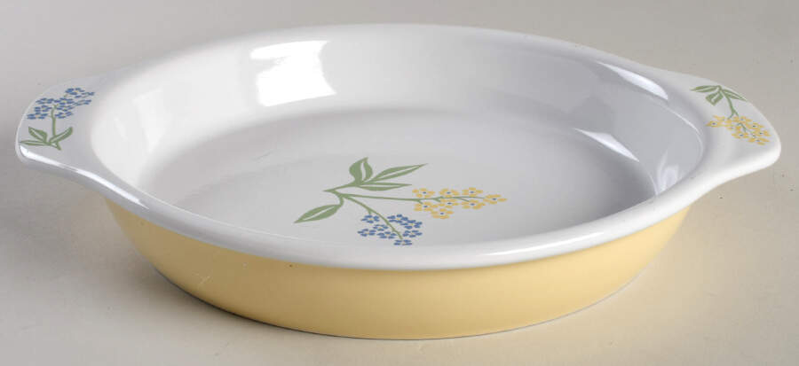 Secret Garden (Corelle) 11" Pie Baking Plate by Corning Corelle-1