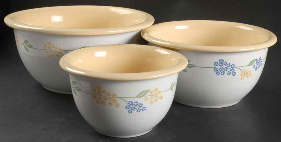 Secret Garden (Corelle) (3 Piece) Mixing Bowl Set by Corning Corelle-1