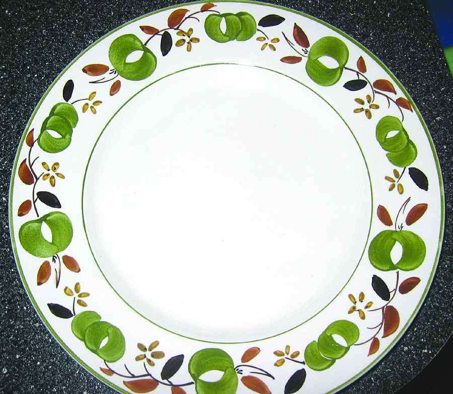 Green Apple Dinner Plate by Alfred Clough Ltd-1