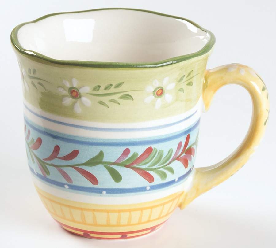 Petit Jardin (Yellow Rim) Mug by Culinary Arts-1
