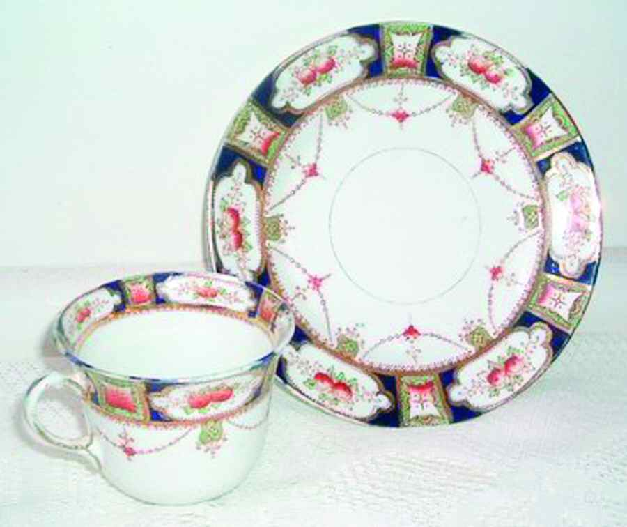 496 Flat Cup & Saucer Set by Cartwright & Edwards-1