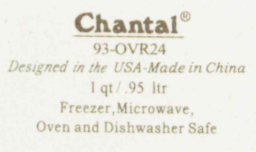 CBW1 8" Oval Vegetable Bowl by Chantal-1
