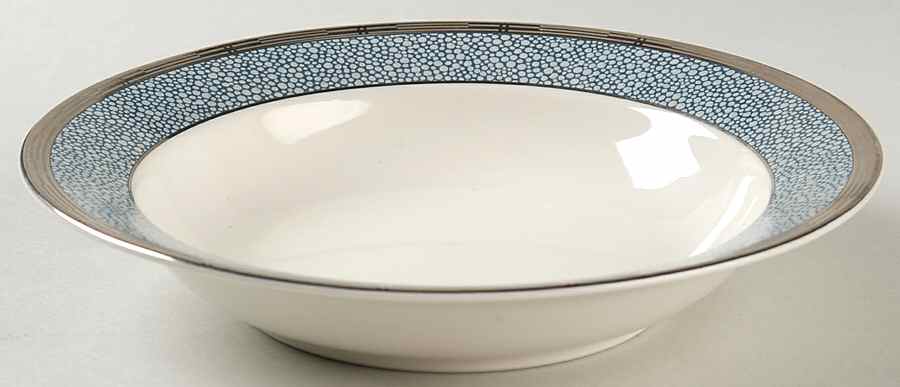 Bridgeton Blue Rim Soup Bowl by Charter Club-1