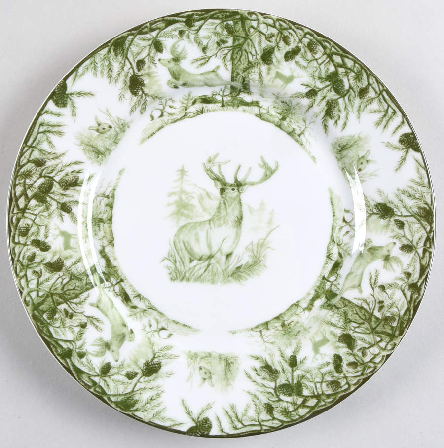 Forest Salad/Dessert Plate by C E Corey-1