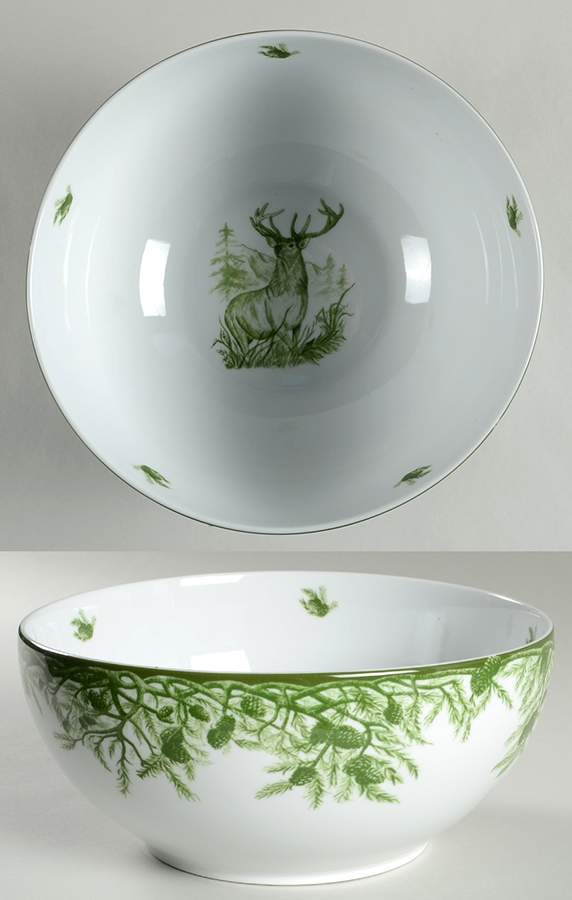 Forest 9" Round Serving Bowl by C E Corey-1