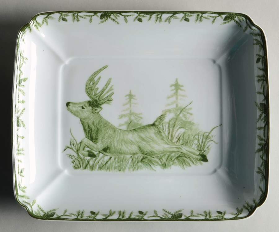 Forest Square Large Serving Platter by C E Corey-1