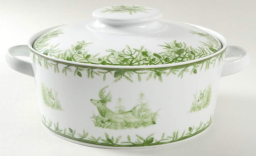 Forest Round Covered Vegetable by C E Corey-1