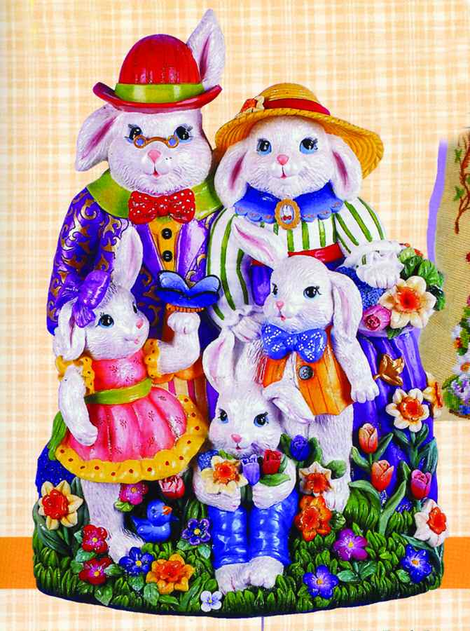 Bunny Trails (Dapper Hare) Musical Wall Sculpture by Christopher Radko-1